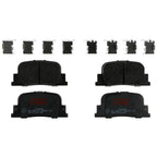 Set of 4 Disc Brake Pads for Scion tC (2005–2010)
