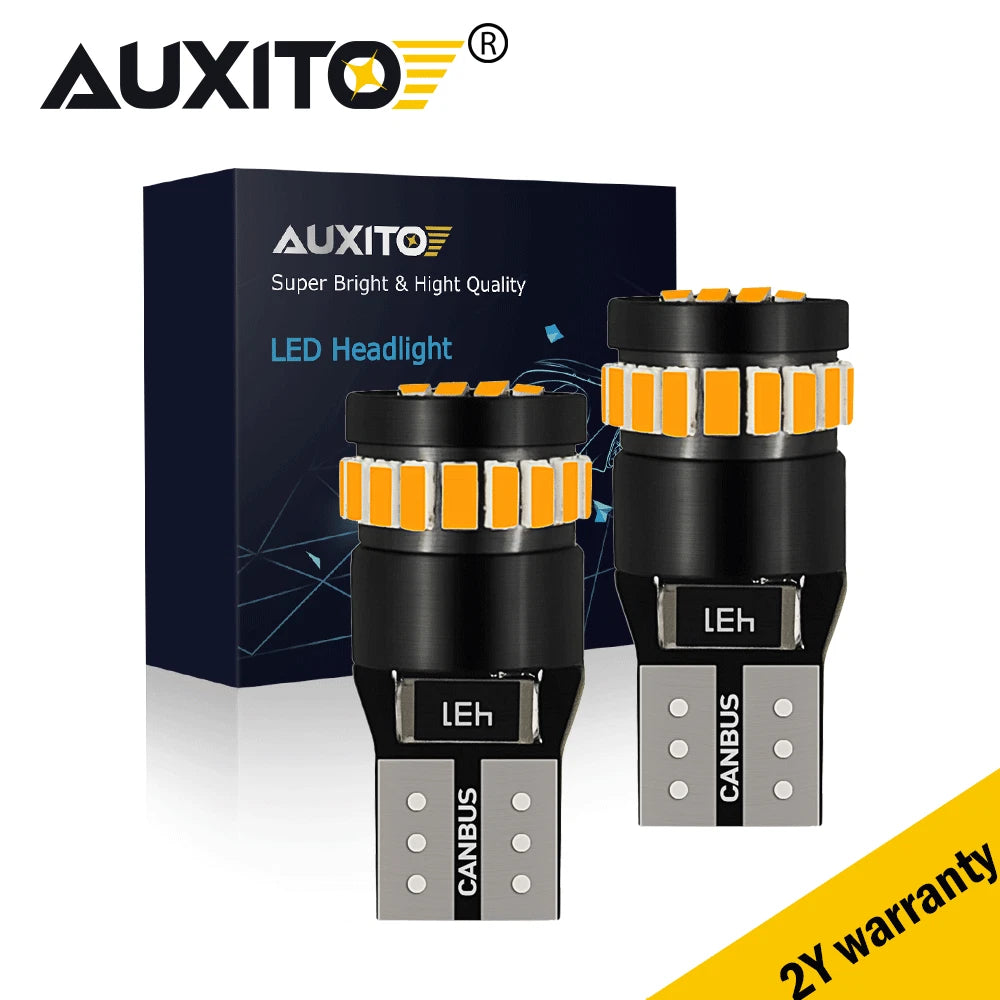 2Pcs Amber LED Side Marker Light Bulbs for Various Vehicles