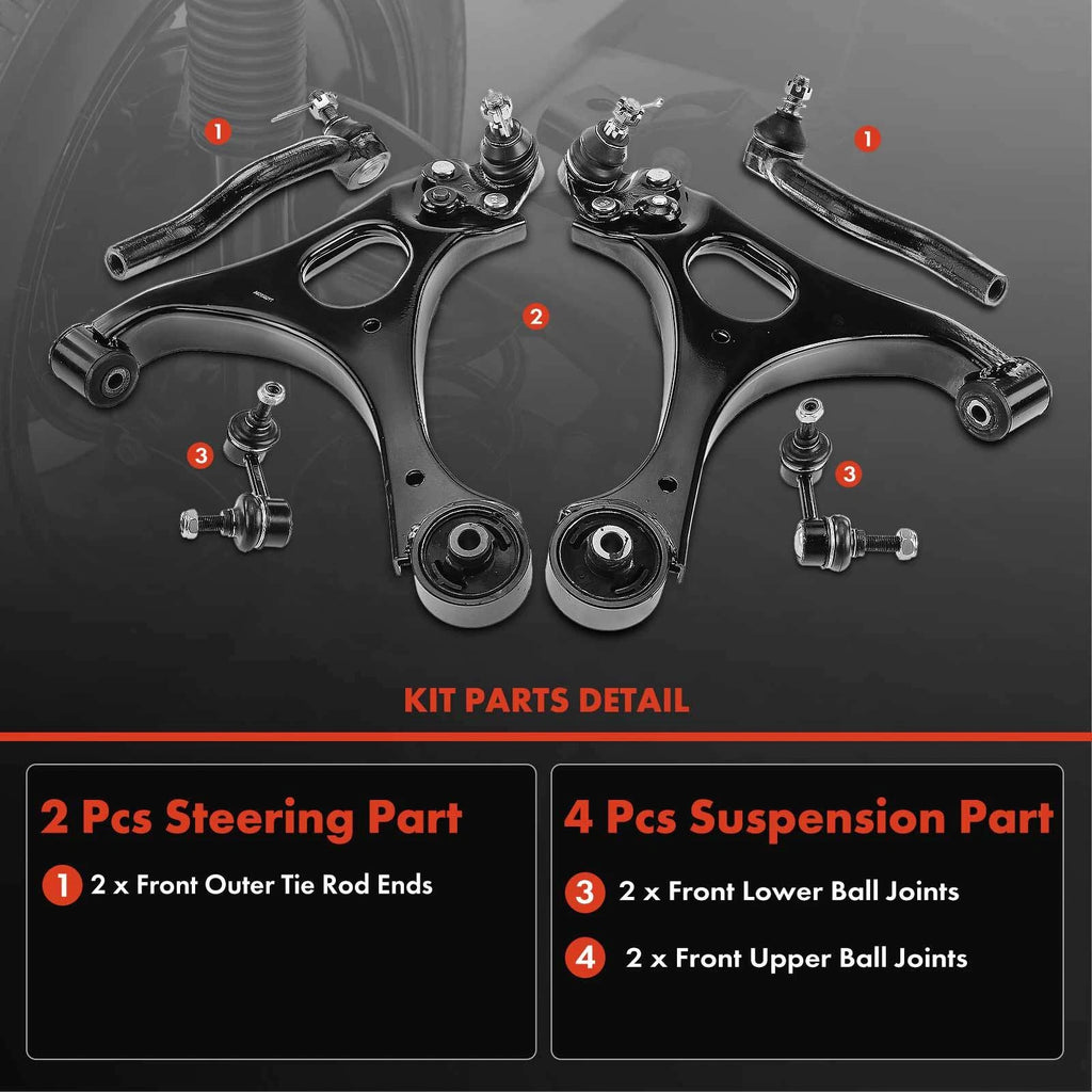 6X Front Control Arm Ball Joint Assembly for Honda Civic (2006-2011)