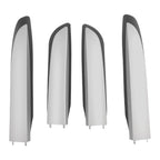 Set of 4 Roof Rail Retrofit Covers for Toyota RAV4 (2013–2018) ABS Black Silver Cap