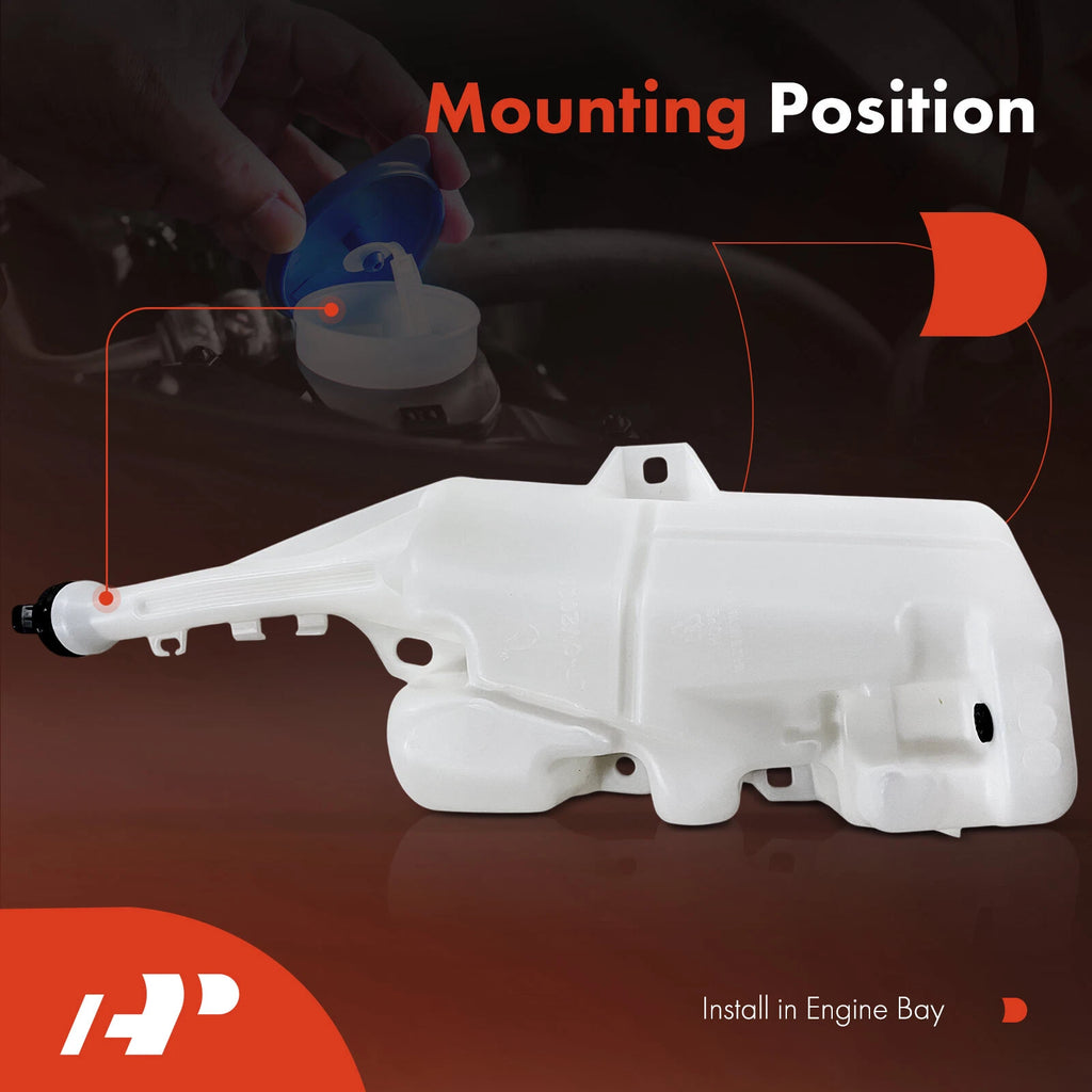 Windshield Washer Tank Filler Neck with Cap for Chevy Camaro