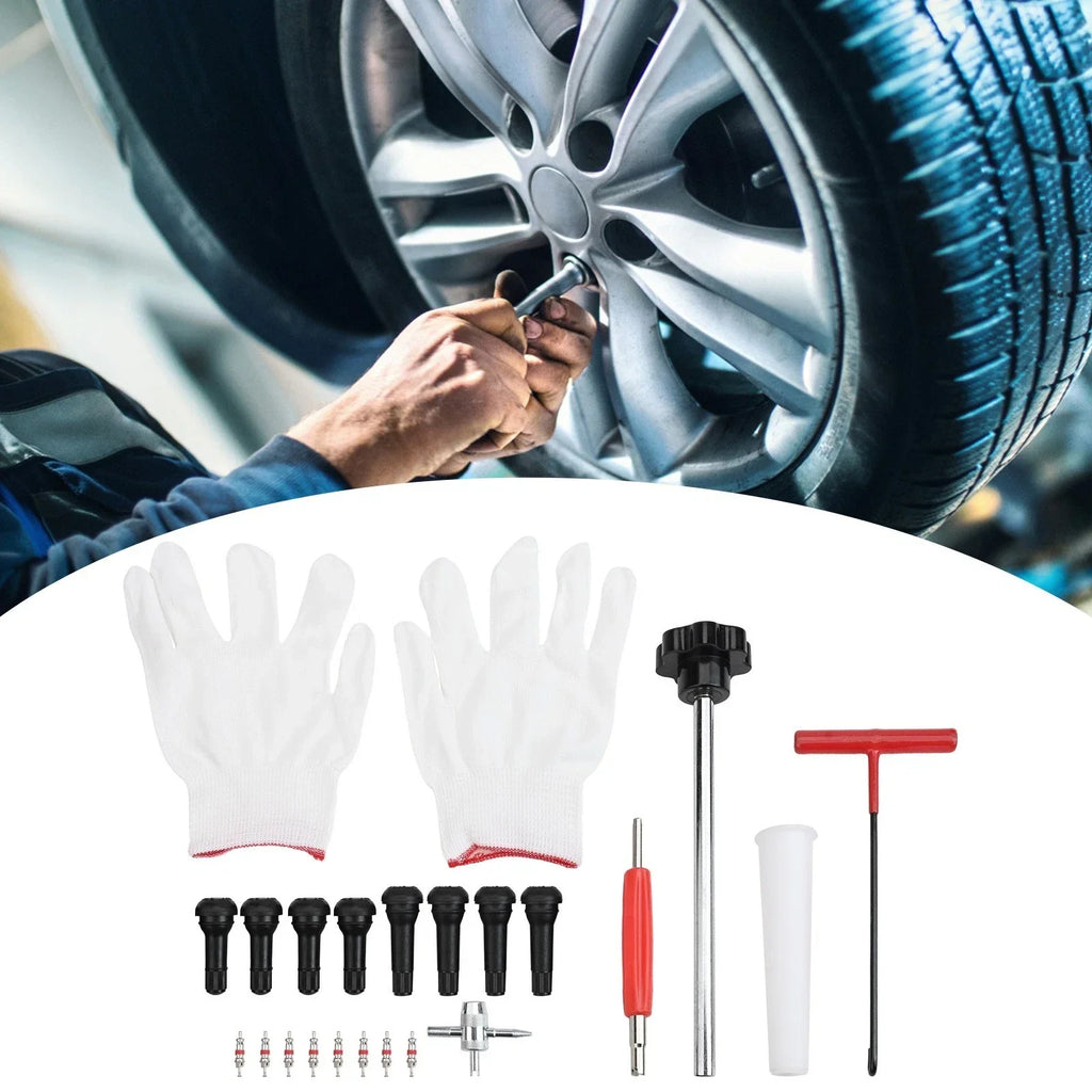 Tire Valve Tool Kit 22-Piece for Car