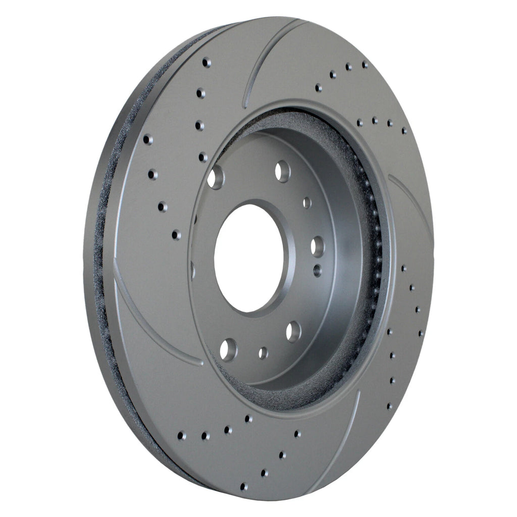 Set of 2 Front Drill Coat 330mm Brake Rotors for Cadillac Chevy GMC
