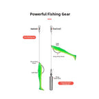 20-Pack Inverted Hooks for Line Safety - Dragon Scale Design