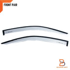 Silver Weather Shield Visor Sun Rain Guard for Ford Ranger (2022-2024)