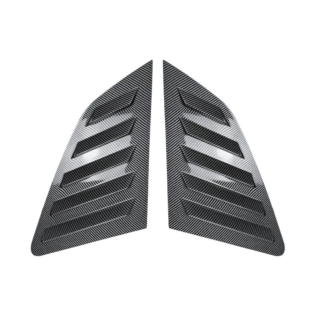 Carbon Style Window Louver Shutter Covers for Audi A3 S3 Sportback (2014–2020)