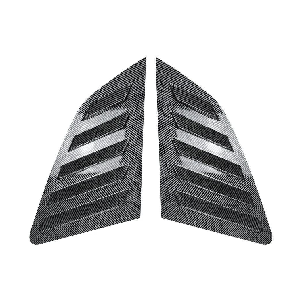 Carbon Style Window Louver Shutter Covers for Audi A3 S3 Sportback (2014–2020)