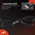 3X Serpentine Belt Drive Component Kit for Ford Focus (2007-2011)
