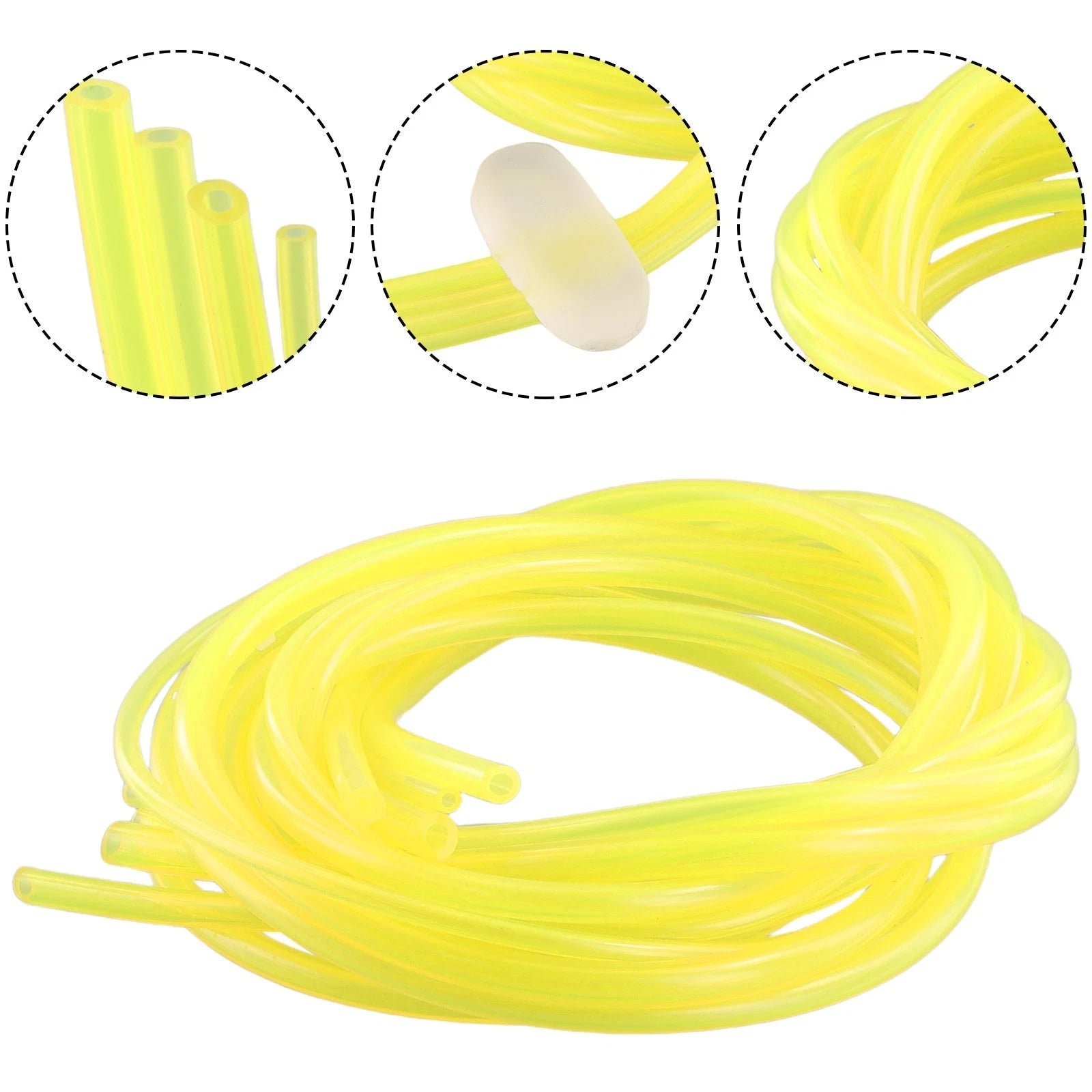 4Pcs Fuel Pipe Line Hose for Strimmers Trimmer Chainsaws Brushcutter