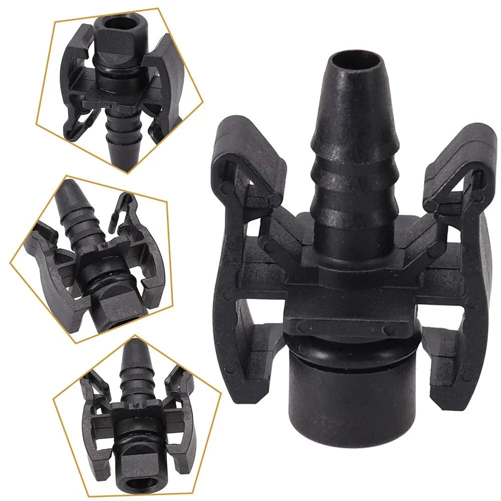 2Pcs Expansion Water Tank Water Hose Straight Connector Accessories for Car