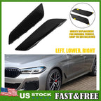 Gloss Black Side Wing Air Vent Trim Pair for BMW G30 5 Series (2017â2023)