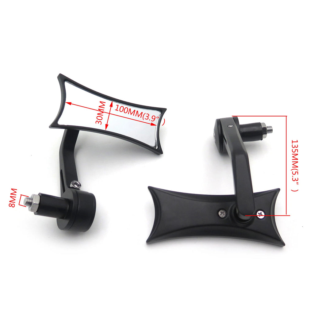 Racing Mirrors for Honda Suzuki Kawasaki Yamaha (7/8" 1" 22mm 25mm)