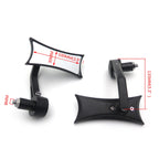 Racing Mirrors for Honda Suzuki Kawasaki Yamaha (7/8" 1" 22mm 25mm)