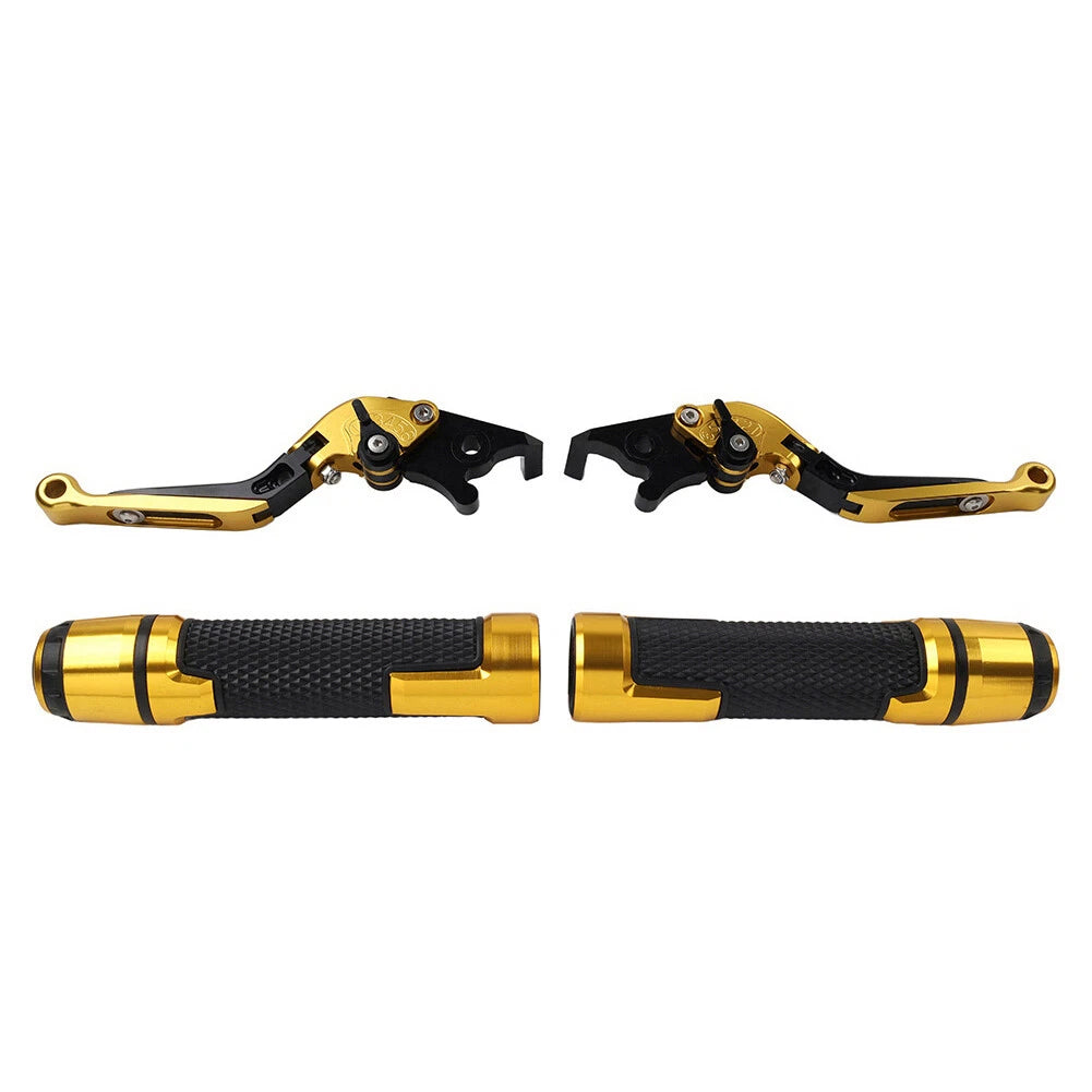 Set of 2 Gold Extendable Brake Clutch Levers for Kawasaki Z900RS (2018–2023)