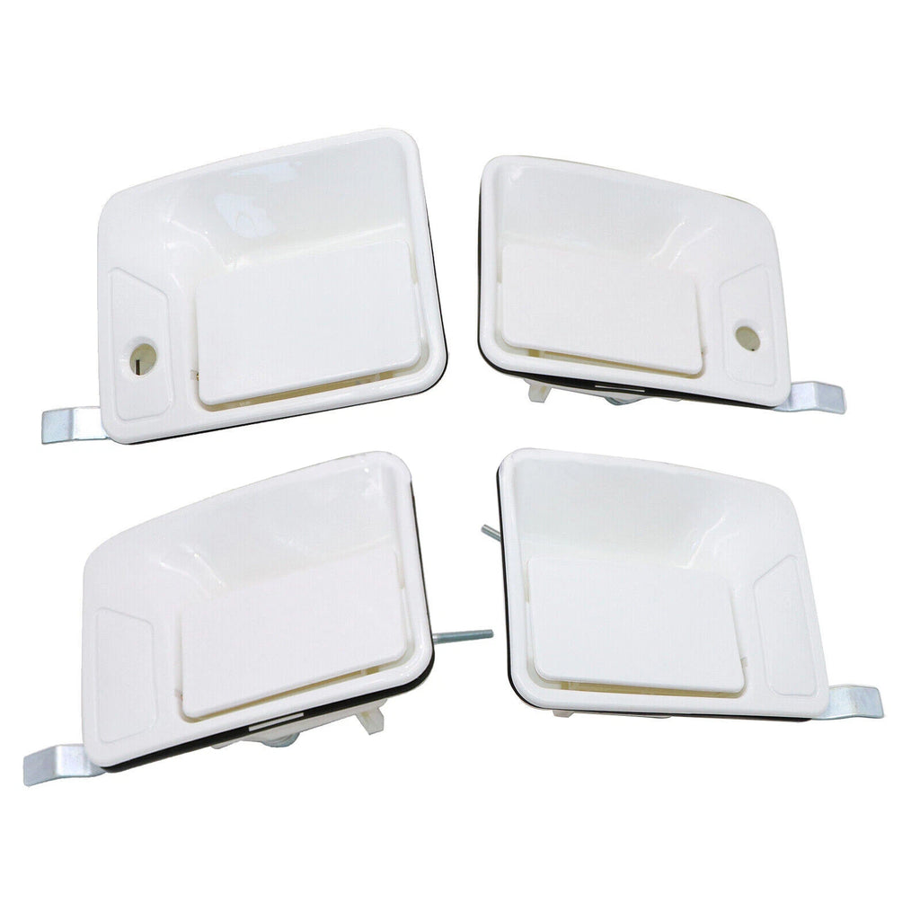 Set of 4 Door Handles for Ford Super Duty F250 (1999–2016) - Oxford White