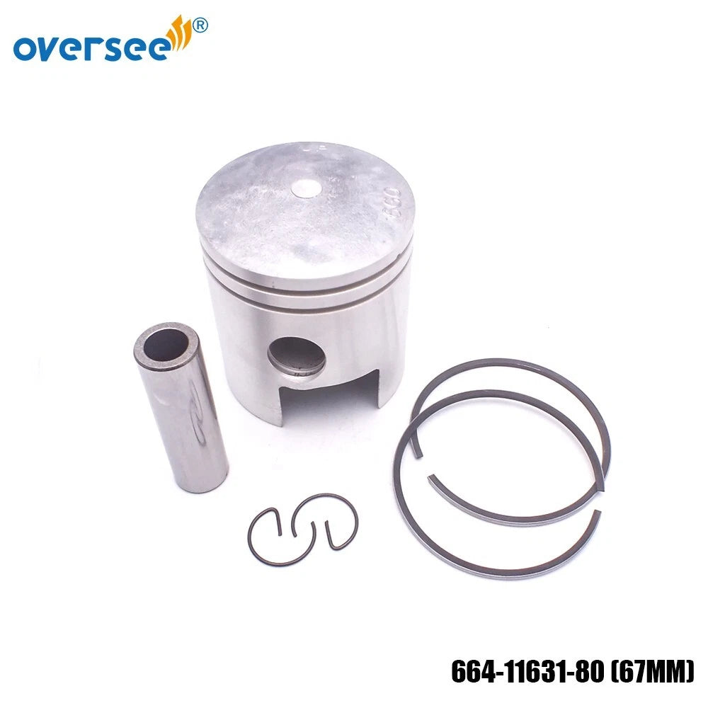 Piston Kit & Ring 67mm for Yamaha Outboard 25HP (2T) (664-11631-00, 6G0-11631, 656 694)