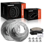 6x Drilled Rotors & Ceramic Brake Pads for Ford F-350 Super Duty (2005–2023)