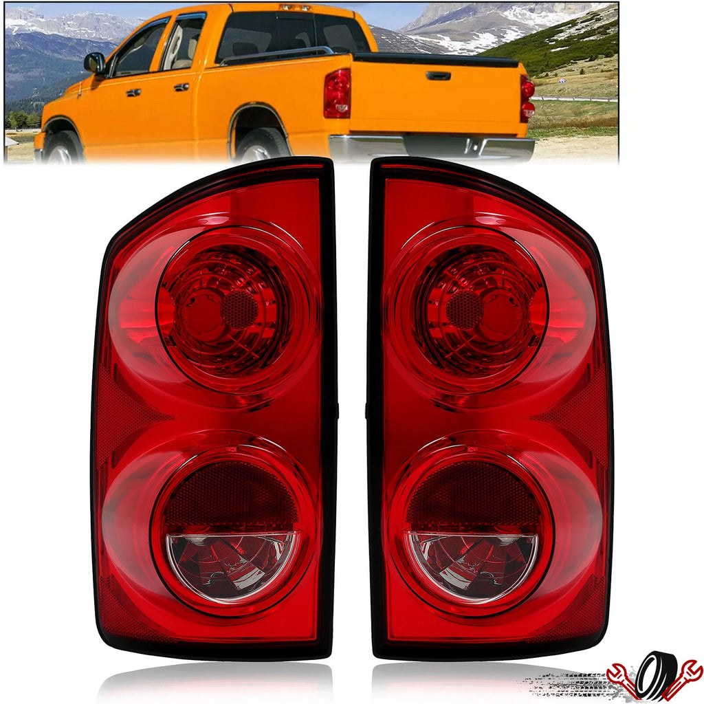 Tail Lights Brake Lamps Set for Dodge Ram 1500 2500 3500 (2007–2009)