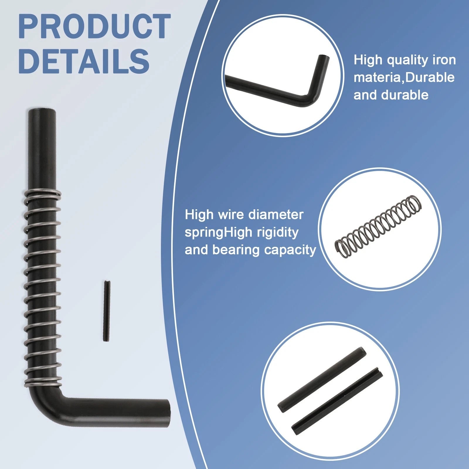 Trailer Gate Spring Latch Kit for Carry-On Trailer (Fits 847)