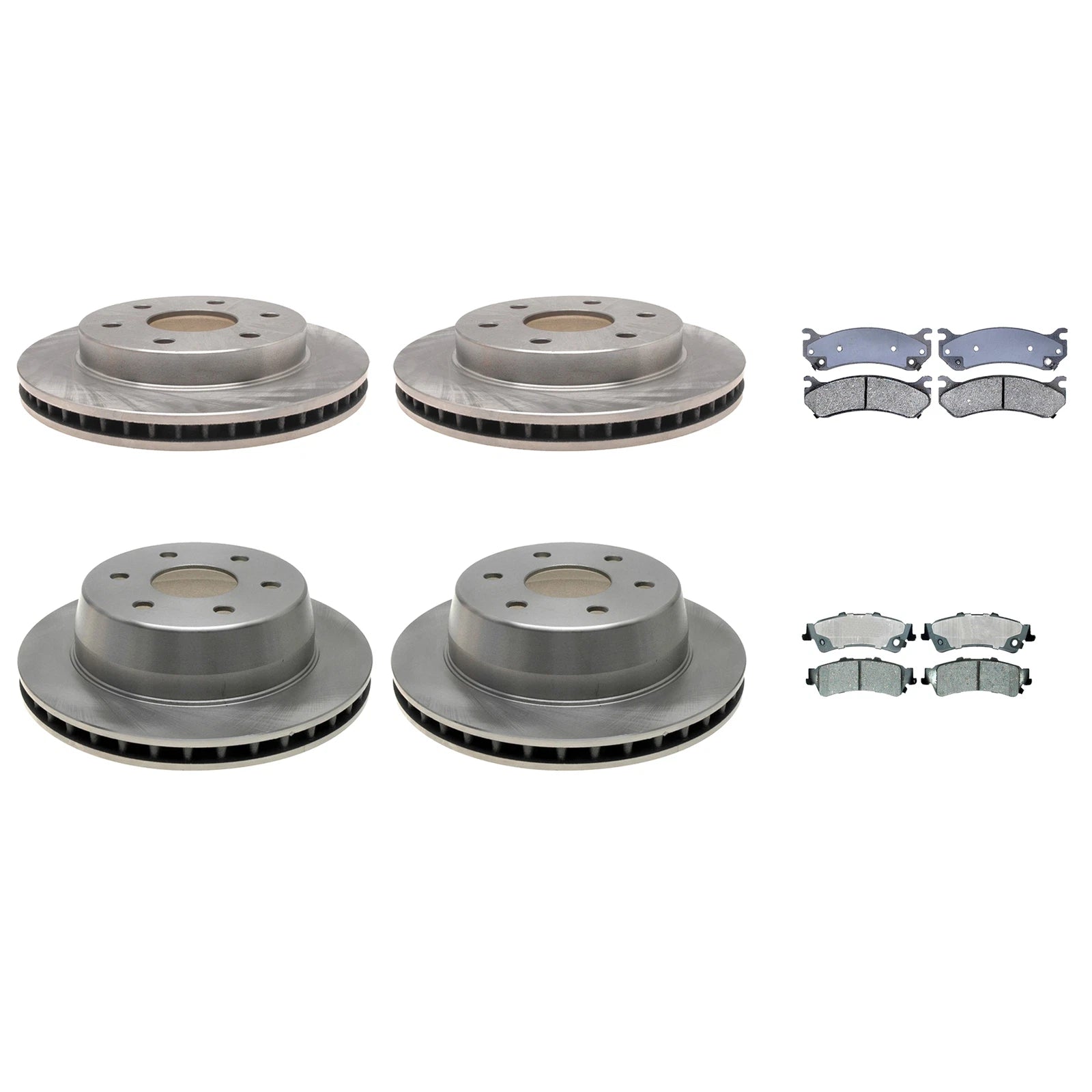 ACDelco Silver Brake Kit Disc Rotors & Pads for Sierra Tahoe (304mm/330mm)
