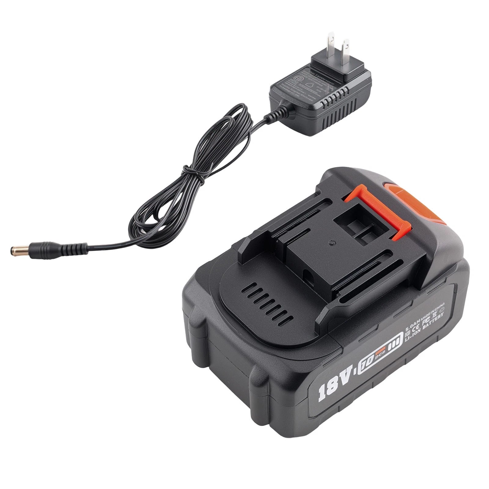 18V 5Ah Lithium Ion Battery Pack with Charger for BL1860B BL1850