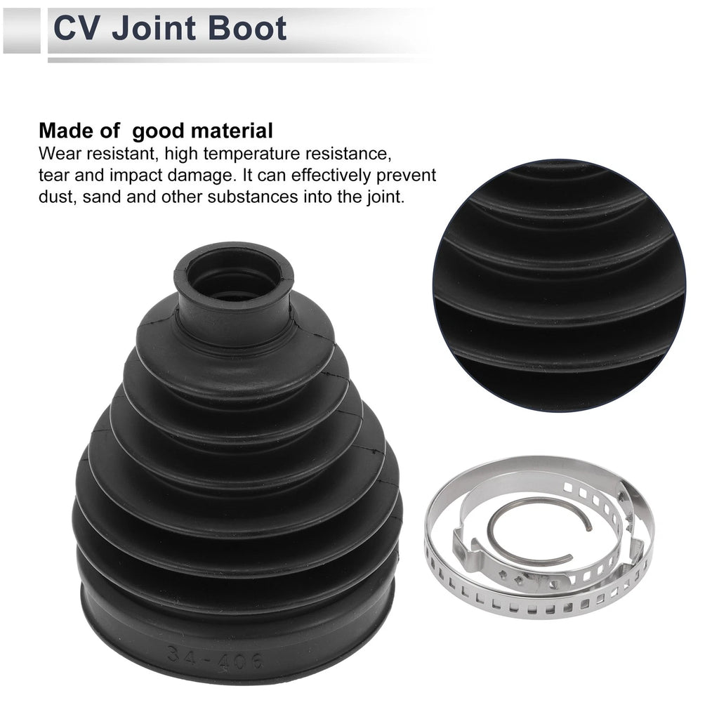 Inner CV Joint Boot Kit with Clamps for Mercedes-Benz C300 (2008–2014)