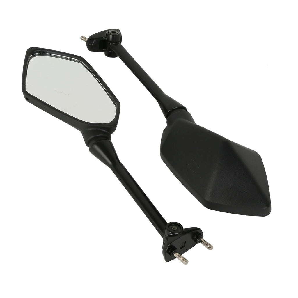 Black Rearview Side Mirrors for Kawasaki Ninja 650R ER6F (2009–2016) Ninja 400R (2010–2014)