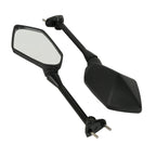 Black Rearview Side Mirrors for Kawasaki Ninja 650R ER6F (2009–2016) Ninja 400R (2010–2014)