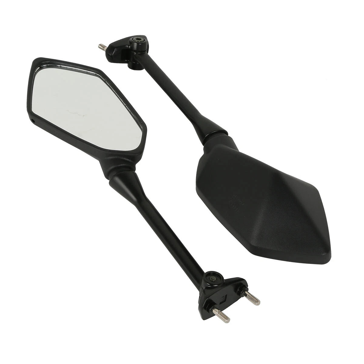 Black Rearview Side Mirrors for Kawasaki Ninja 650R ER6F (2009–2016) Ninja 400R (2010–2014)