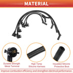 6X Spark Plug Wire Ignition Coil Cable No.F0PZ12259J for Ford Aerostar (1990–1996)