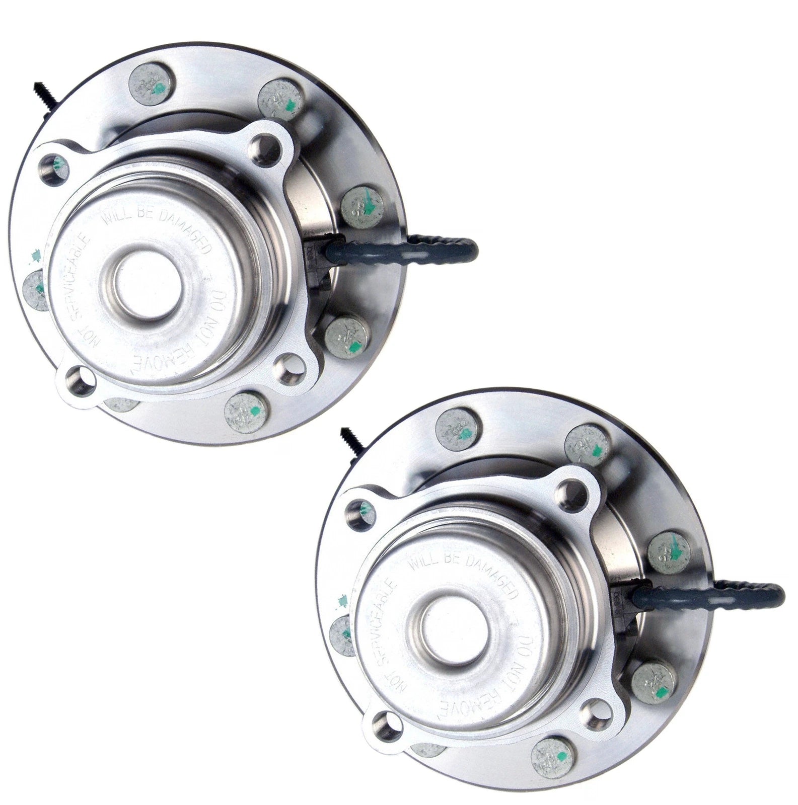 Set of 2 Front Moog 8 Stud Hub Wheel Bearing Hubs for Chevy GMC