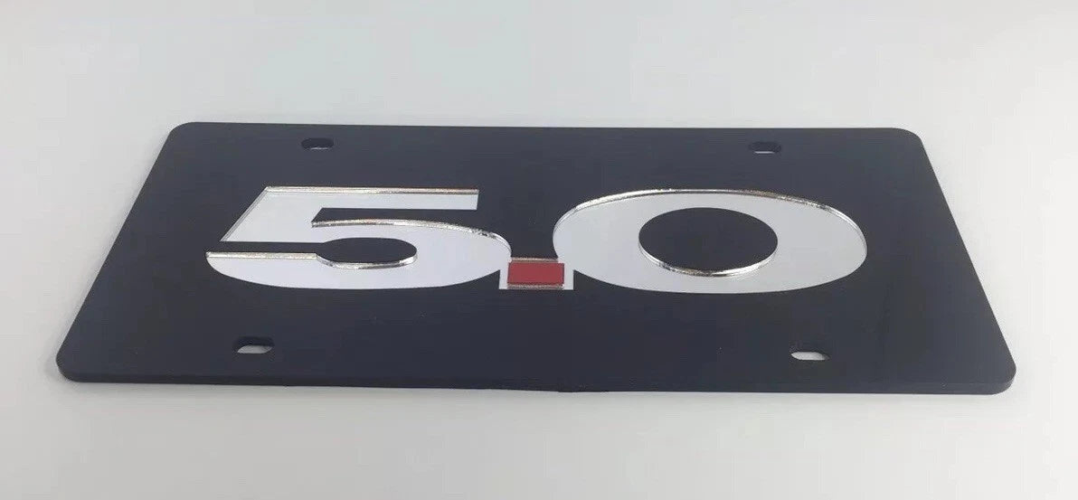 License Plate Emblem Badge for Ford Mustang 5.0 (2015–2023)