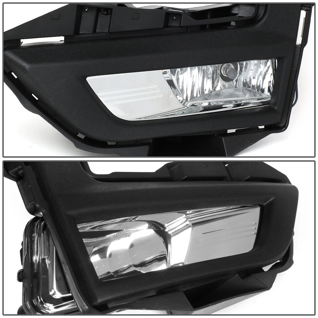 Pair of Chrome Housing Front Fog Lights for Nissan Rogue (2017–2018)