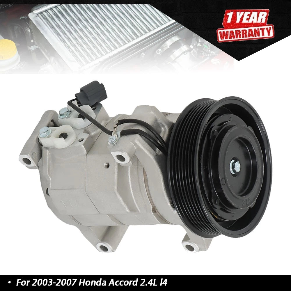 A/C Compressor and Clutch for Honda Accord (2003–2007)