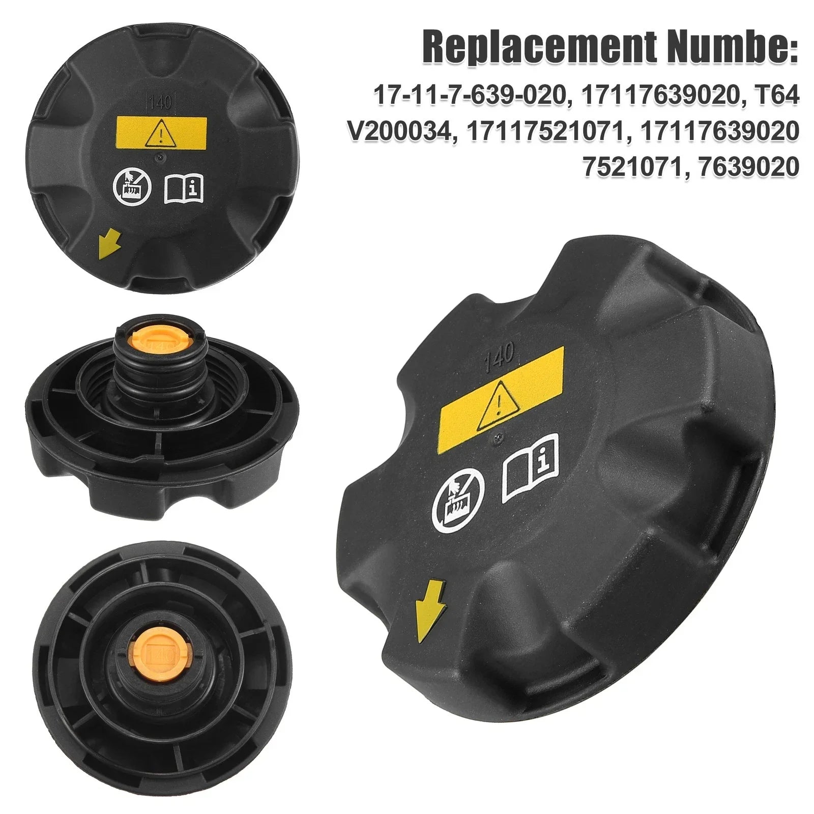 Coolant Radiator Overflow Reservoir Tank Cap for BMW E82 E84