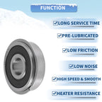 6301NR2RS Deep Groove Ball Bearings for Various Applications (12x37x12mm)