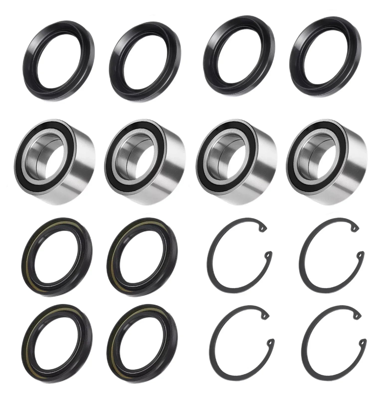 Rear Wheel Bearings Seals Kit 4x for Honda Rincon TRX650FGA (2004–2005)