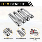 Set of 4 Car Door Handle Protectors for Dodge Ram 1500 (2002–2008) Silver Tone