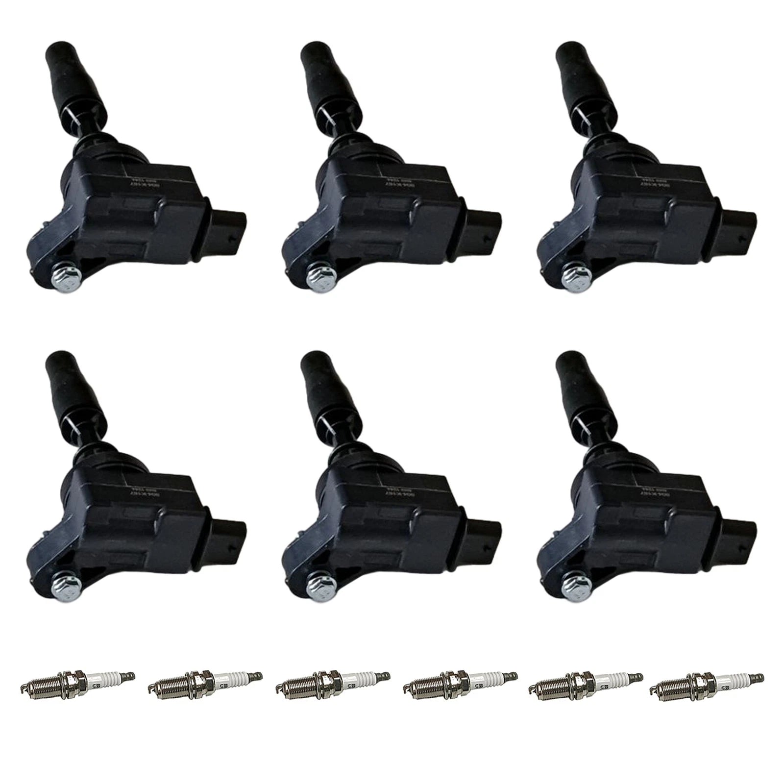 Set of 6 Ignition Coils & Iridium Spark Plugs for Cadillac ATS CT6 CTS XT5 (2013–2020)