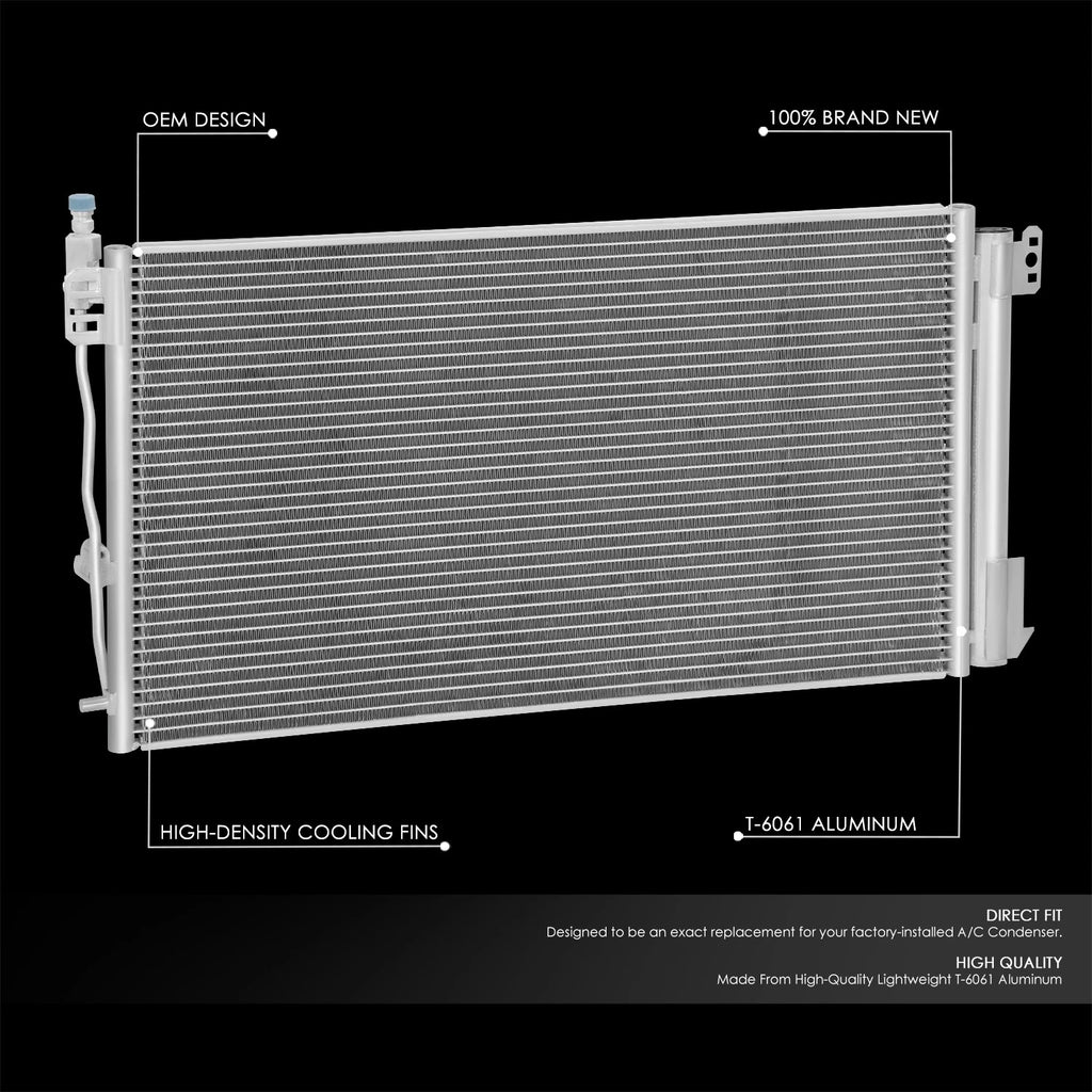 A/C Condenser for Mercedes-Benz SLK300 SLK350 (2009–2011) Aluminum Core