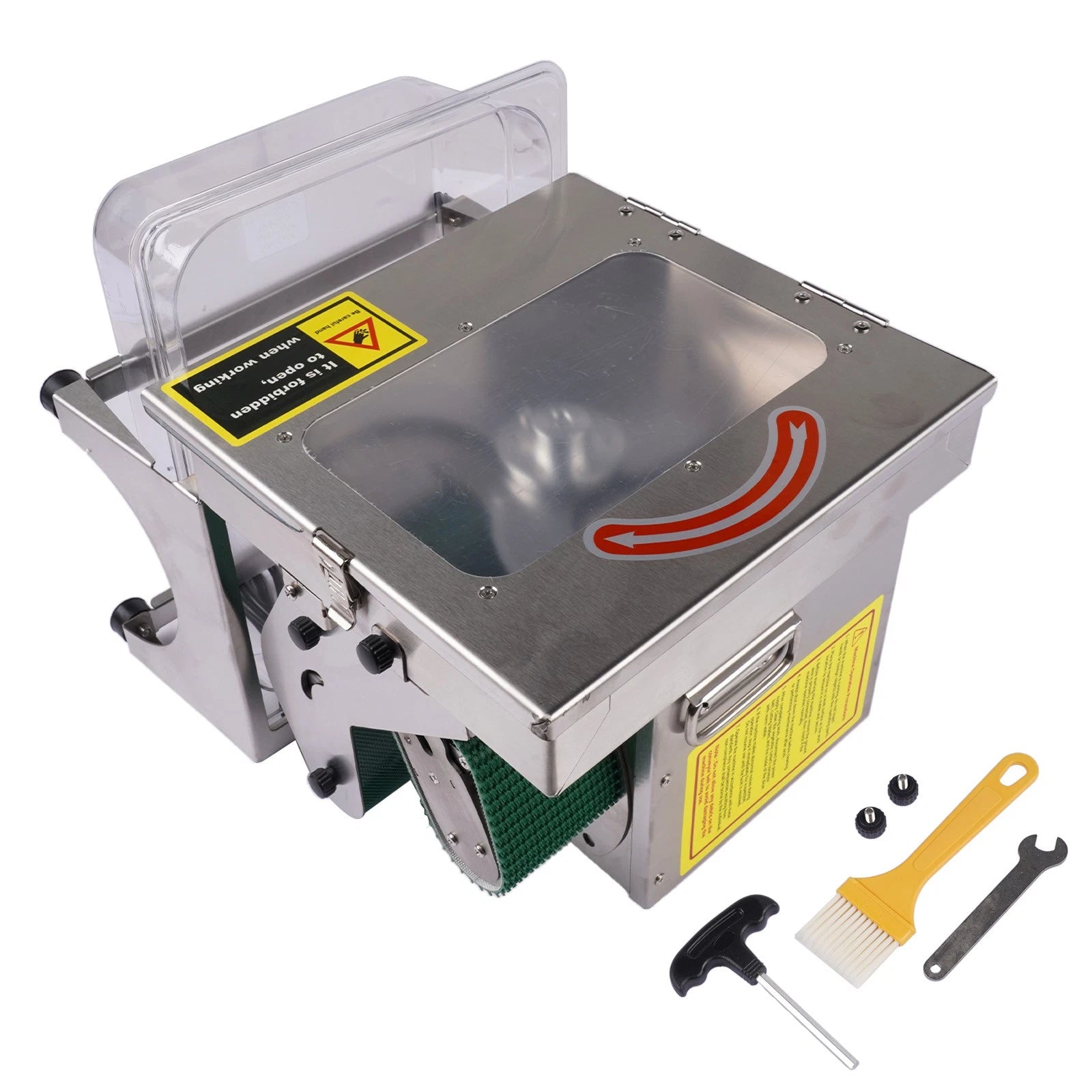 Commercial Electric Veg Fruit Slicer 200W Conveyor Belt 110V (200W)