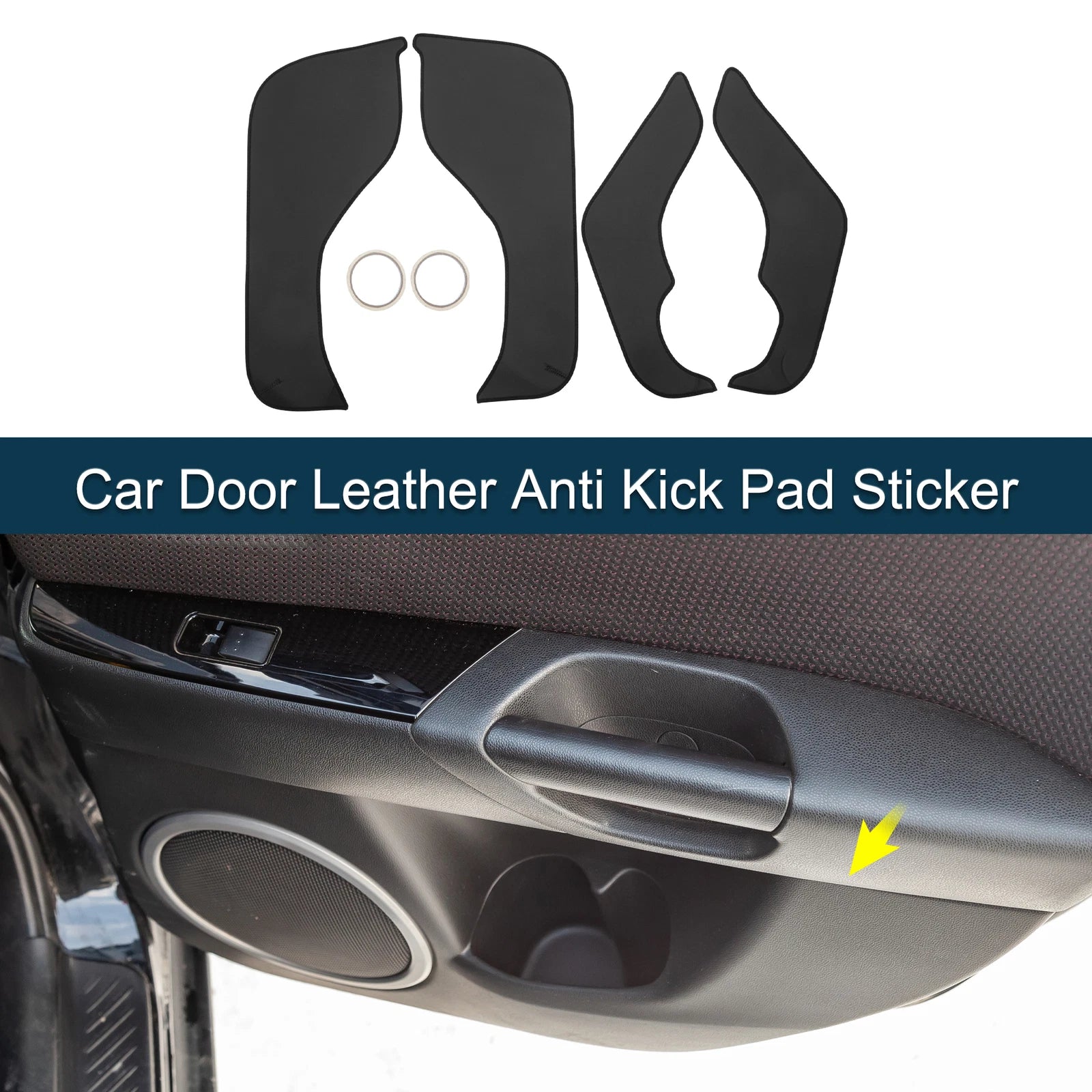 Set of 1 Car Door Leather Anti Kick Pad Sticker for Mercedes-Benz Smart (2022)