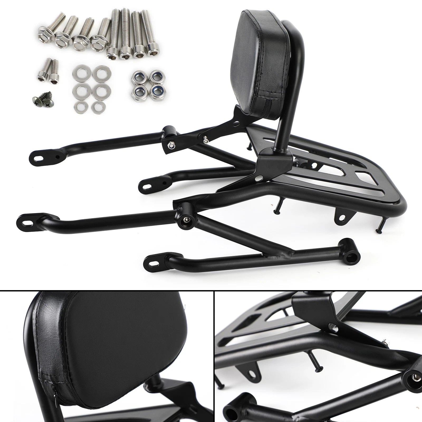 Sissy Bar Backrest Luggage Rack for Honda Rebel CMX500 CMX300 (2017–2023)