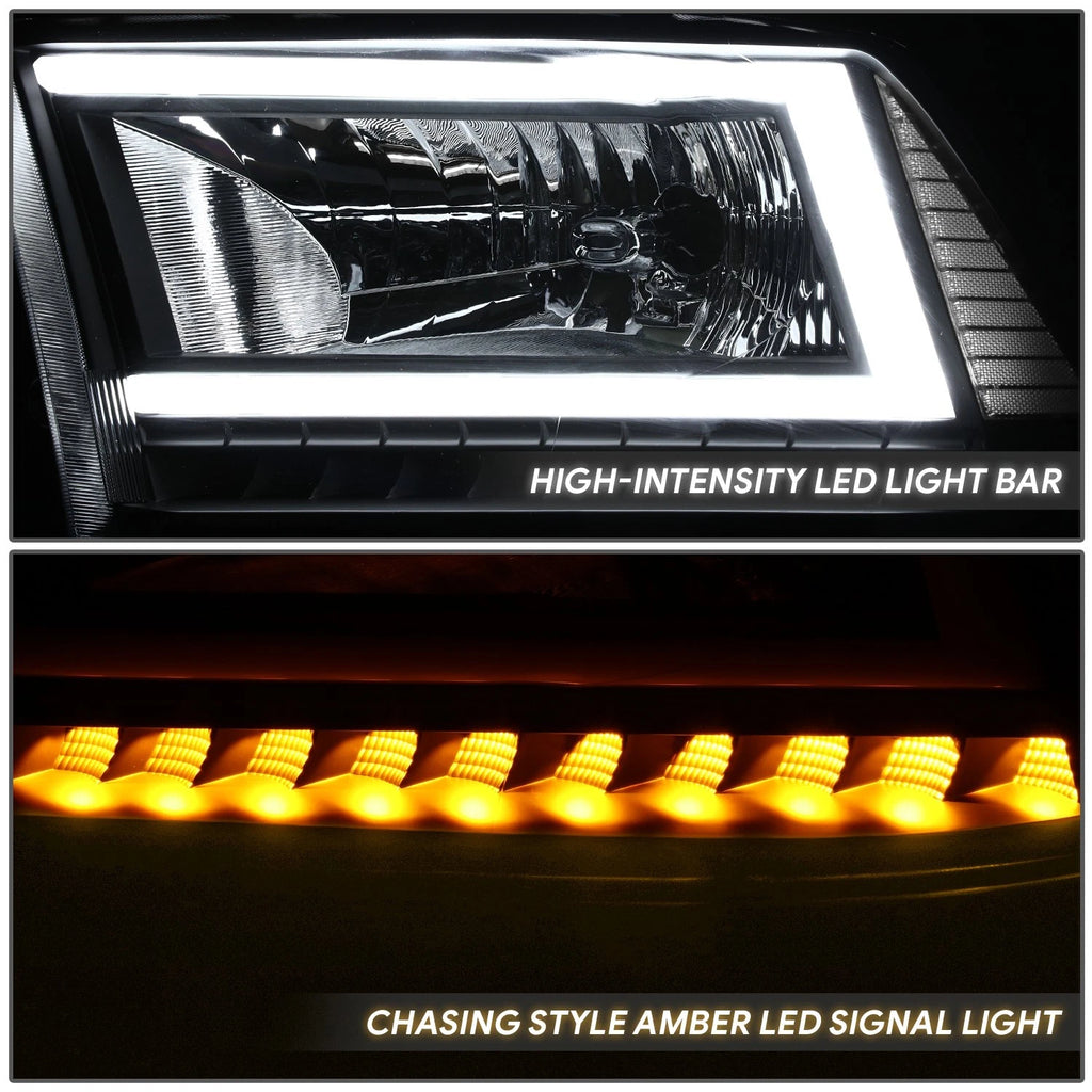 C-LED DRL Sequential Turn Signal Headlights for RAM 1500 (2009–2024)