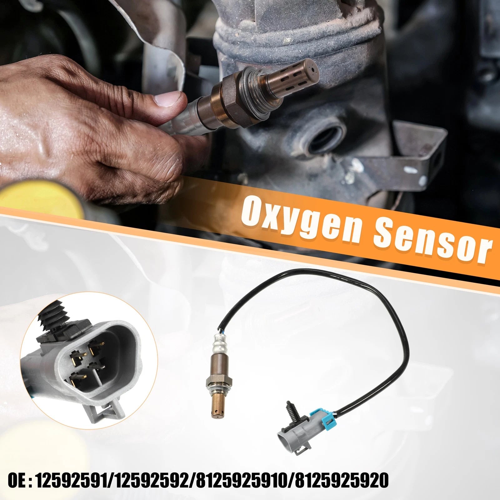 Upstream Oxygen Sensor for GMC Canyon, Chevrolet (2007–2012) No. 12592591