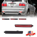 2X Smoke LED Rear Reflector Tail Lights for GMC Acadia Cadillac SRX (2017–2020)