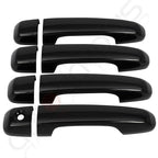 Outside Door Handle Cover for Toyota 4Runner (2010–2021) Black Glossy