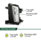 Set of 2 LED DRL Cornering Fog Lights for Cadillac XT5 (2017–2020)