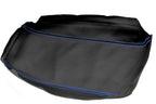 Leather Console Lid Armrest Cover for Chevrolet Cobalt (2005–2010) Blue Stitch