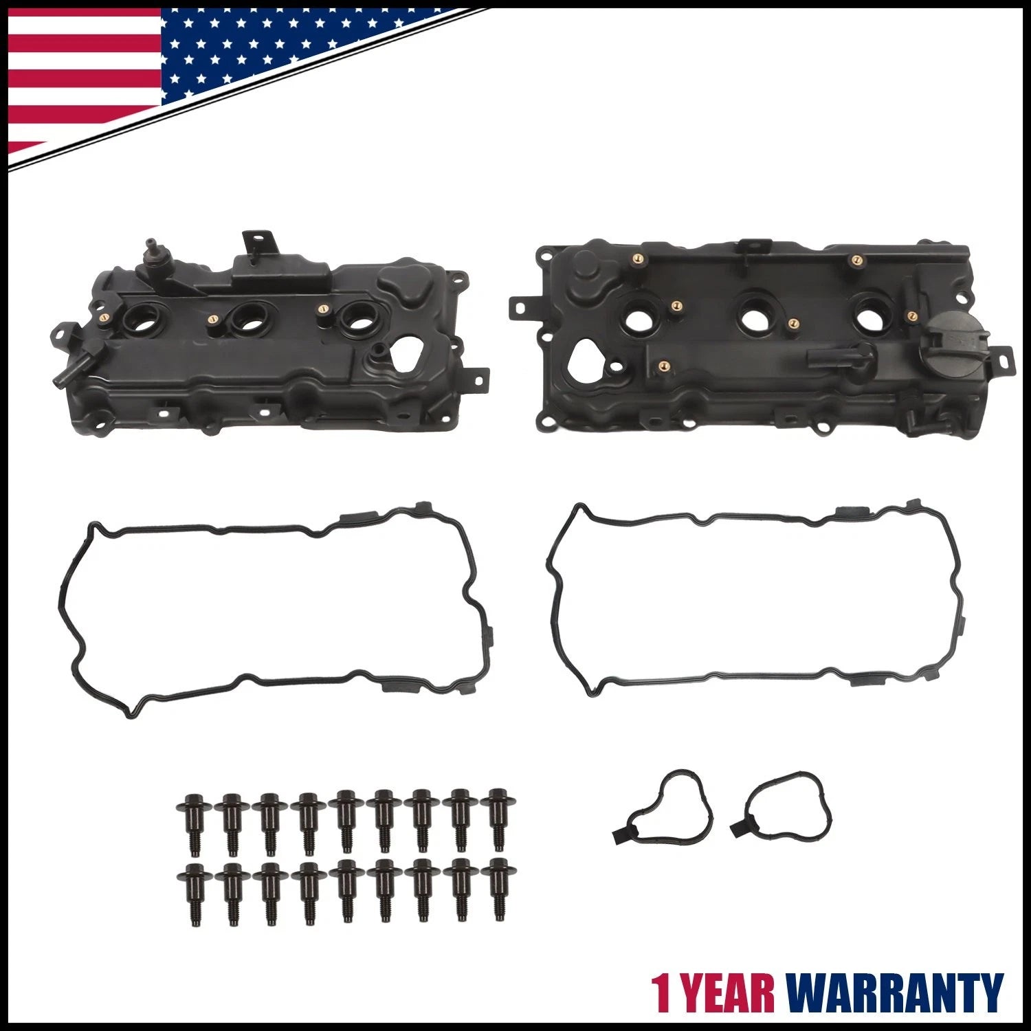 2X Valve Covers Set for Nissan Altima Pathfinder JX35 QX60 (2007–2014)